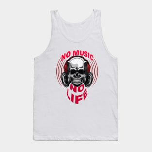 Music is food for the soul،no music no life Tank Top